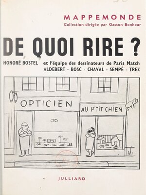 cover image of De quoi rire ?